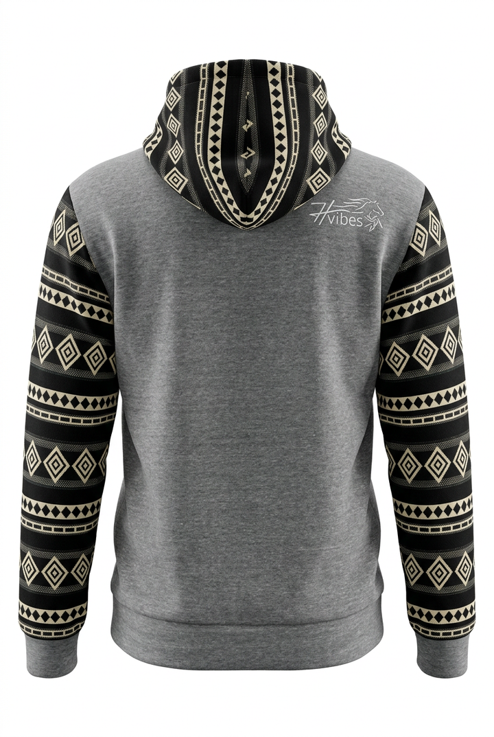 Dark grey zip-up hoodie 1
