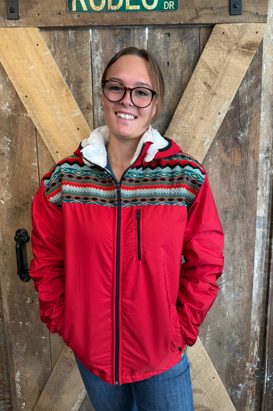 Manteau West unisexe rouge 2