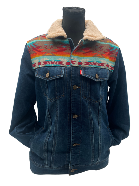 Manteau jeans unisexe 13