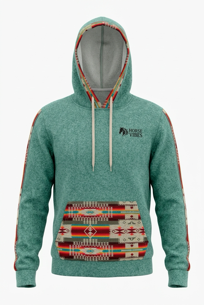 Polar West avec capuche turquoise 6