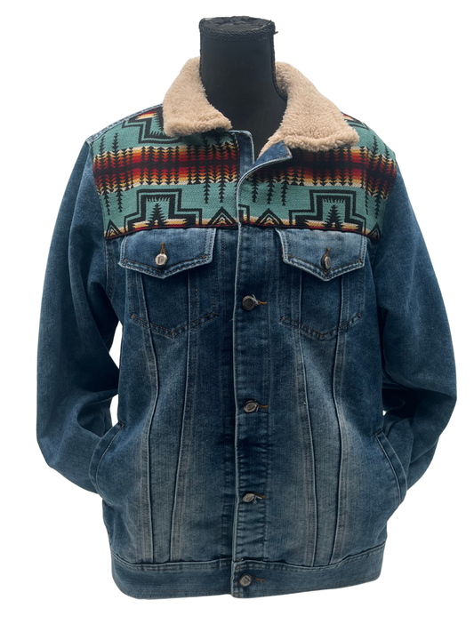 Manteau jeans unisexe 14