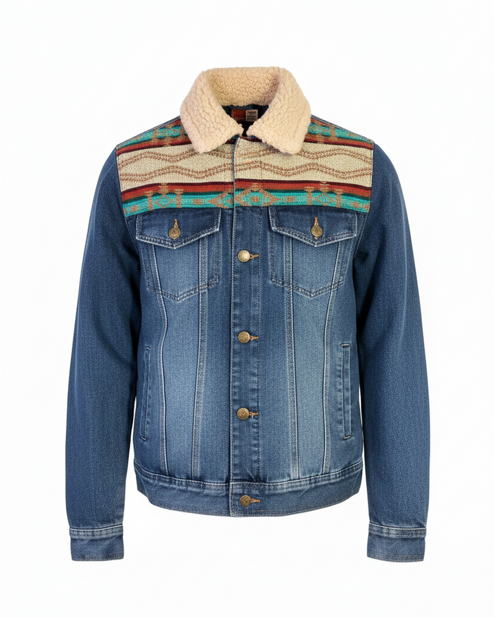 Manteau en jean unisexe 13