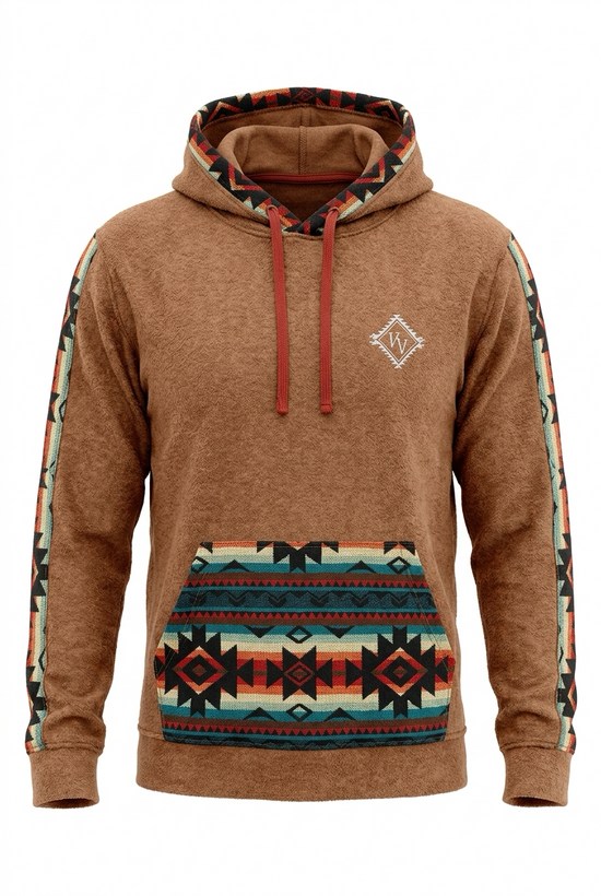 polar avec capuche brun 5