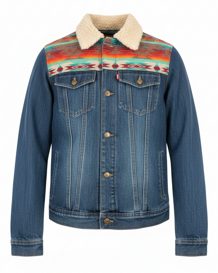 Manteau en jeans unisexe 13