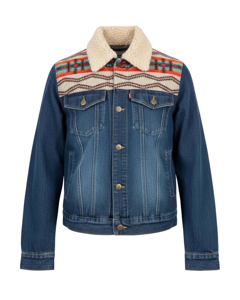 Manteau en jean unisexe 10