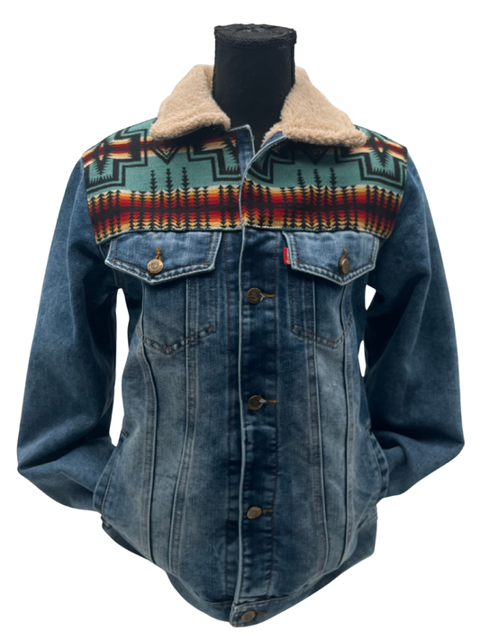 Manteau jeans unisexe 11