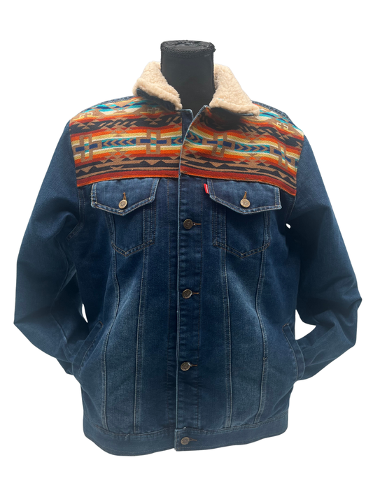 Manteau jeans unisexe 19