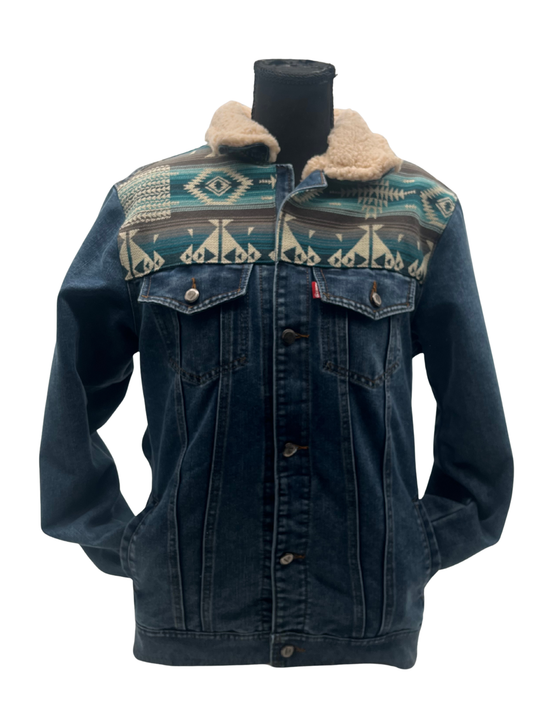 Manteau jeans unisexe 15