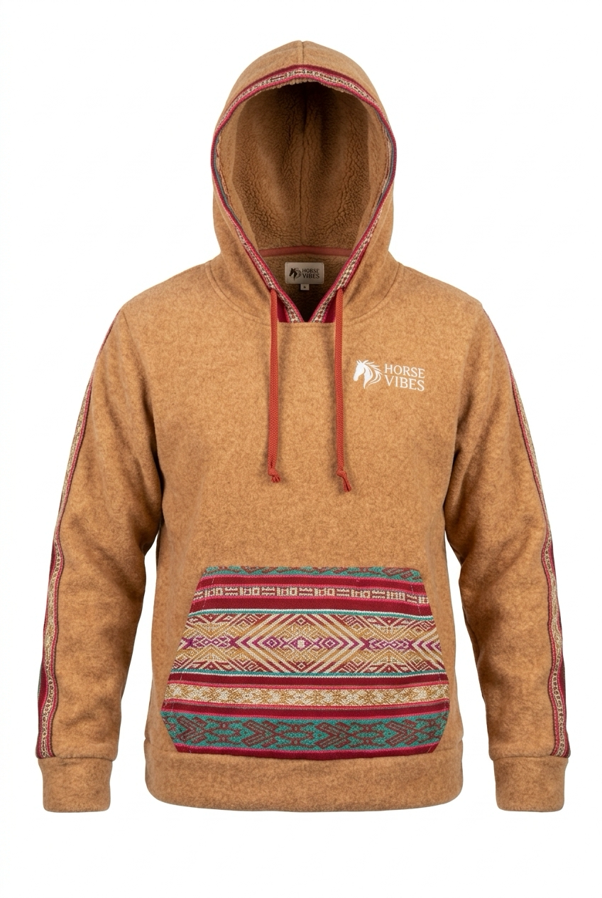 Polar avec capuche brun 6