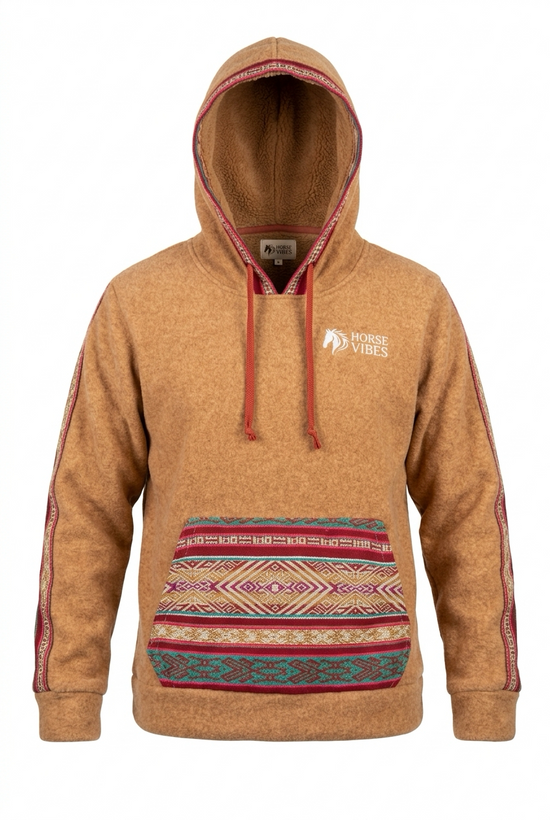 Polar avec capuche brun 6