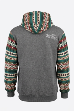 Dark grey zip-up hoodie 1