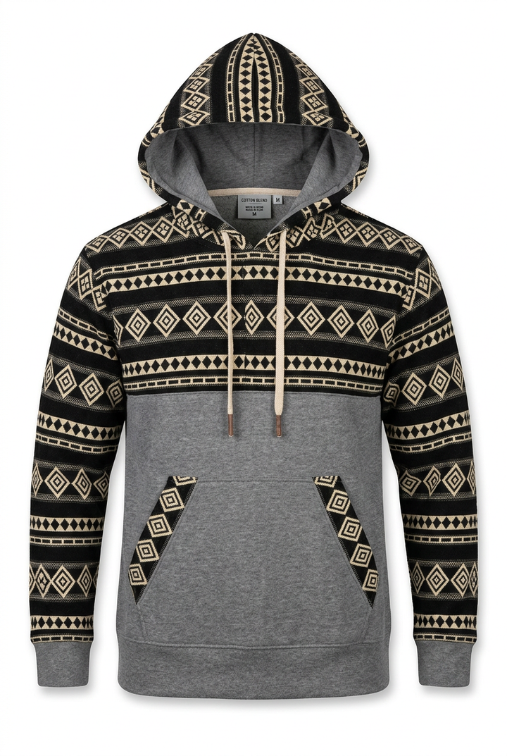 Dark grey zip-up hoodie 1