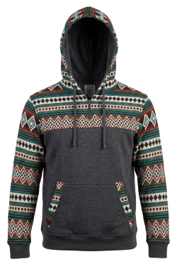 Dark grey zip-up hoodie 1