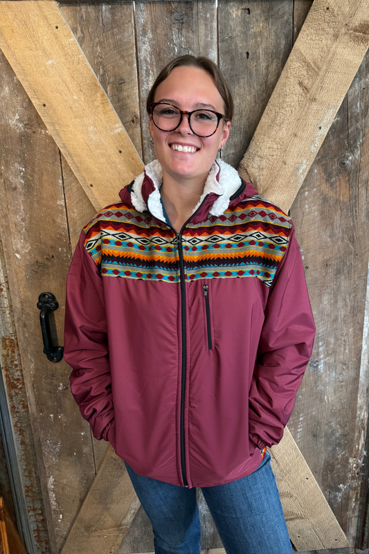 Manteau West unisexe bourgogne 1