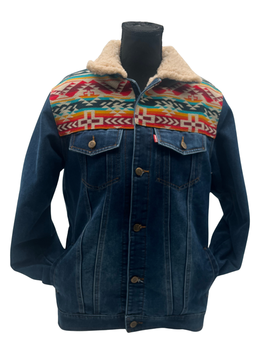 Manteau jeans unisexe 16