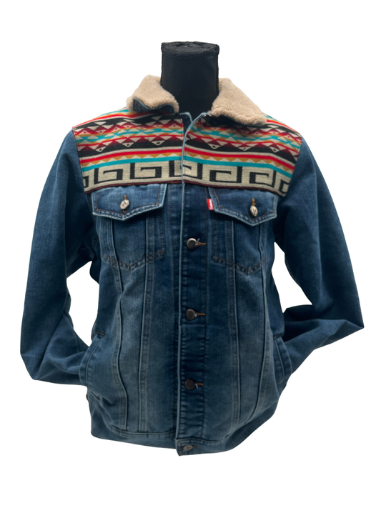 Manteau jeans unisexe 12
