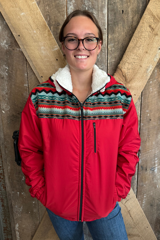 Manteau West unisexe rouge 3