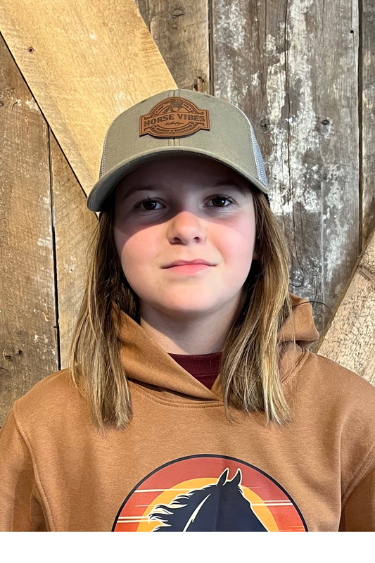 casquette vert olive ajustable pour enfant