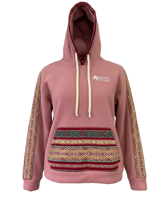 Polar West avec capuche rose 1