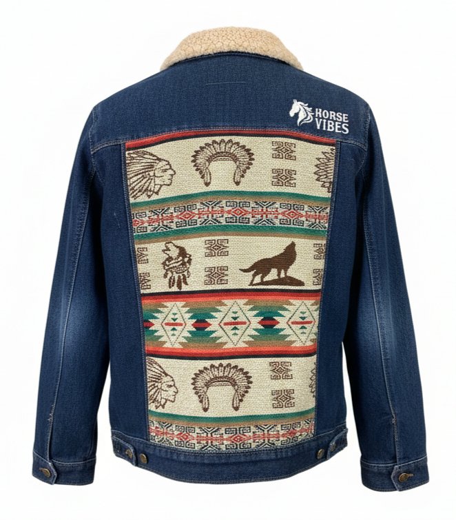 Manteau en jean unisexe 14