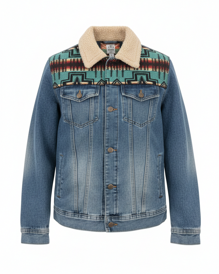 Manteau en jeans unisexe 14