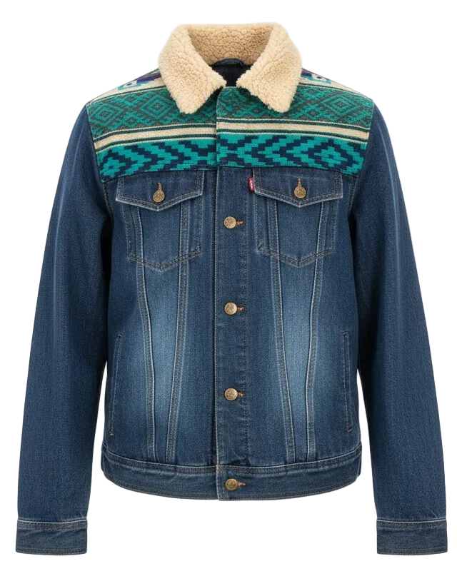 Manteau en jean unisexe 35