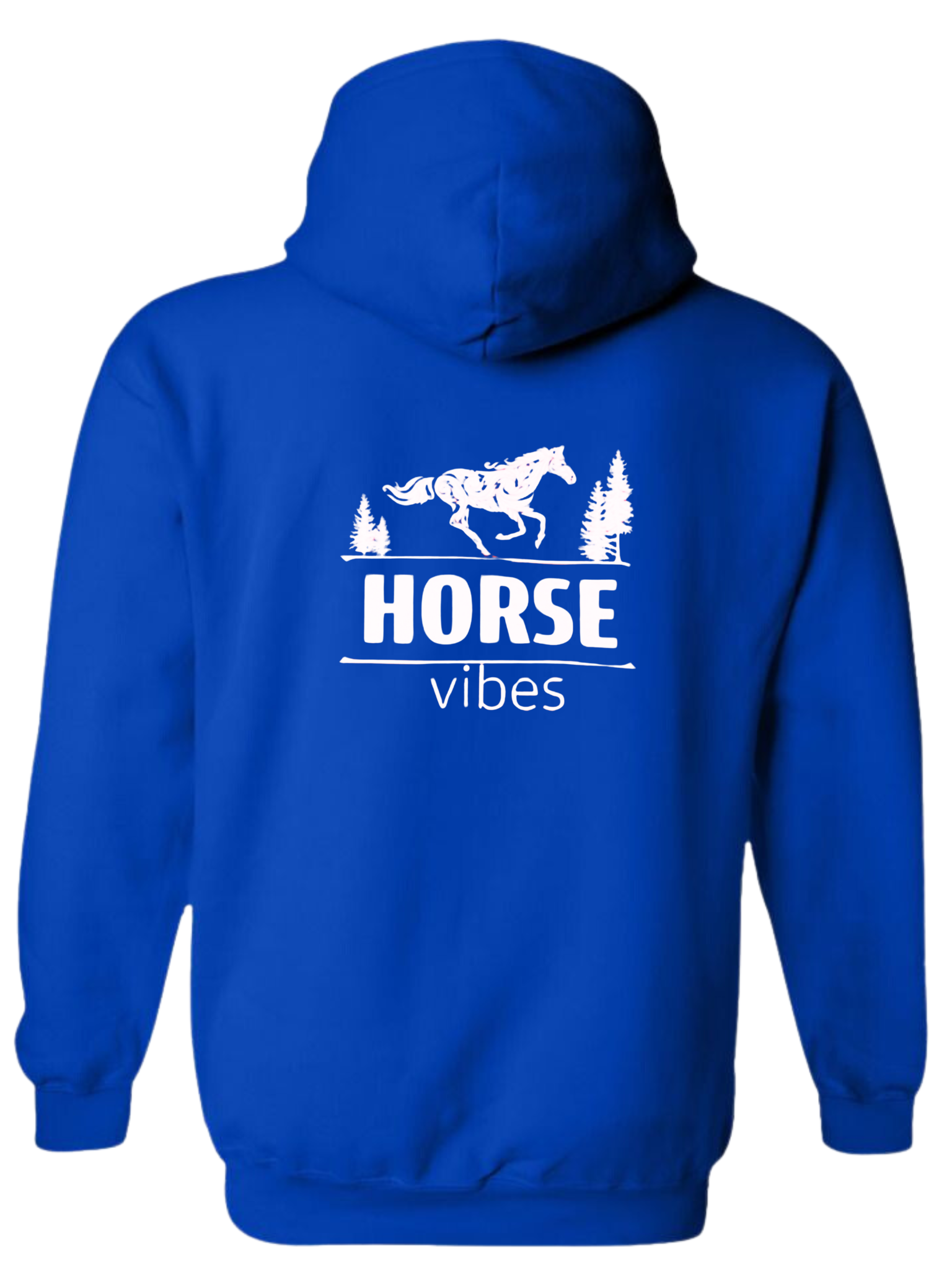 Light Blue unisex fleece hoodie Horse Vibes