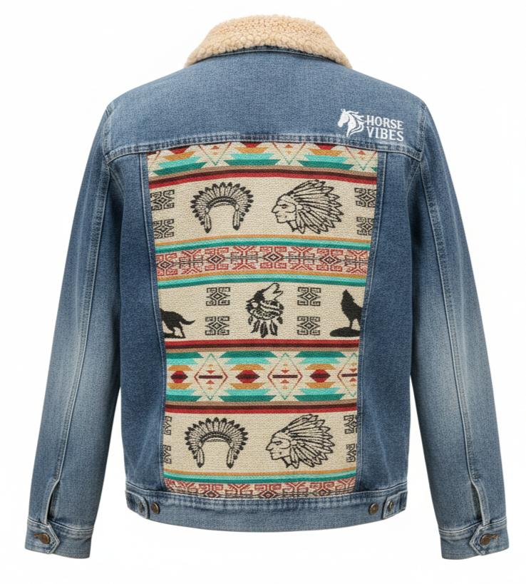 Manteau en jean unisexe 32