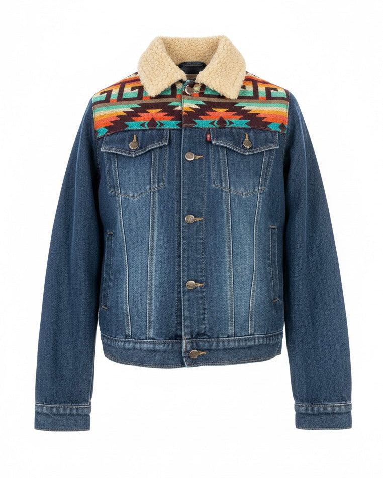 West cotton with white zip