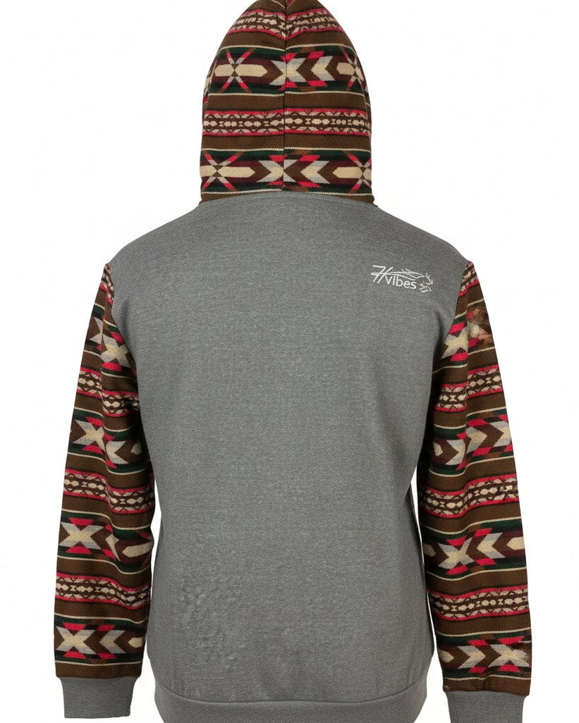 Hoodie West avec zip gris foncé 11