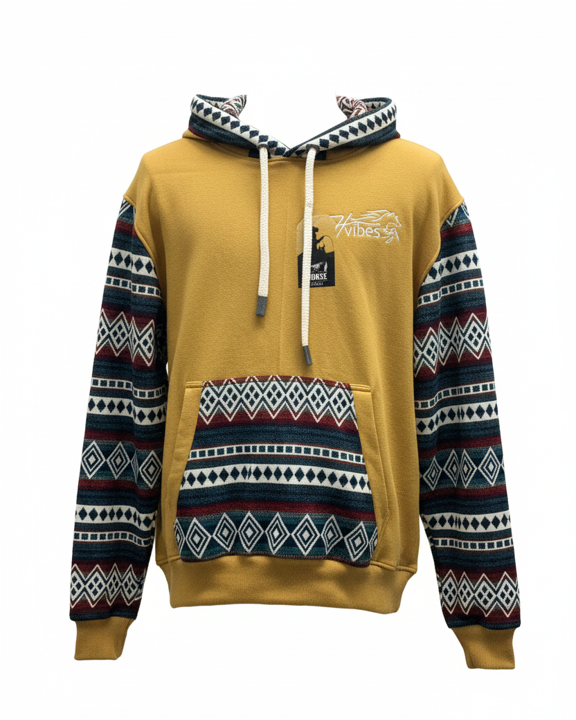 Hoodie West jaune 1