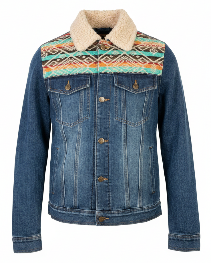 West cotton with white zip