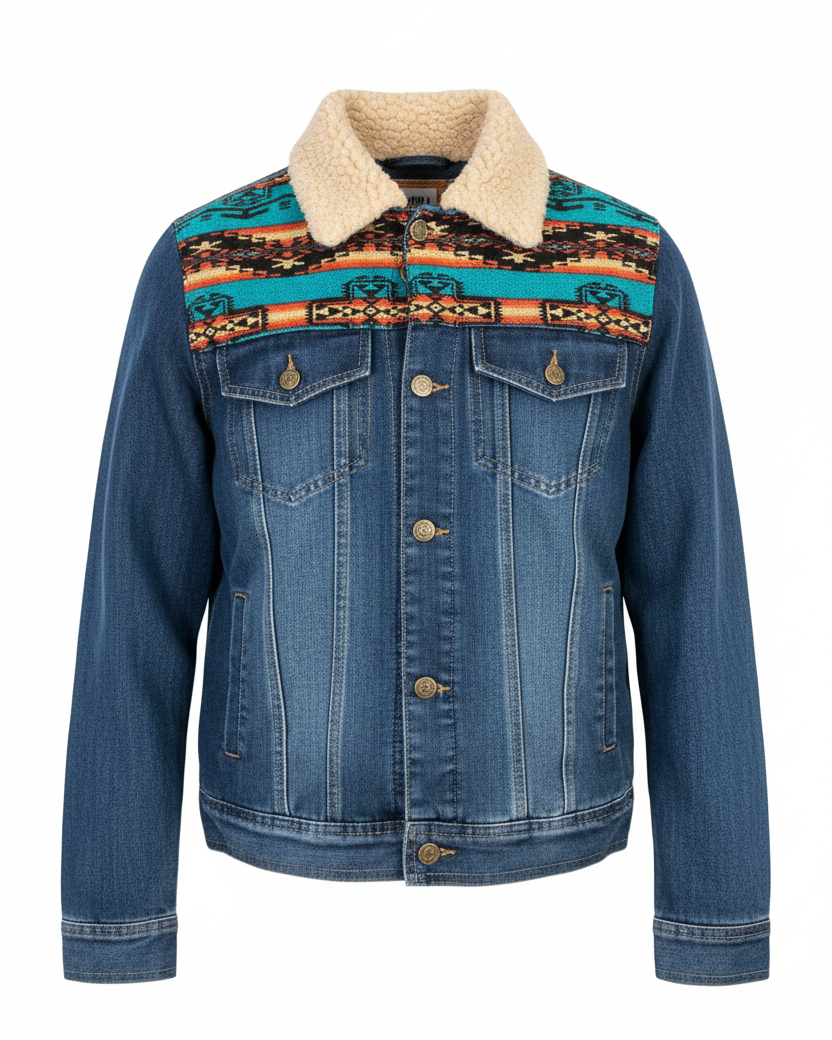 West cotton with white zip