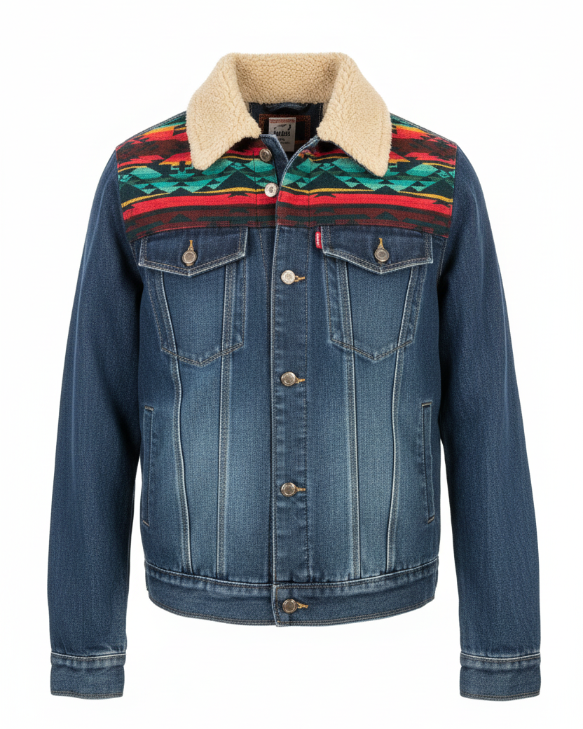 West cotton with white zip