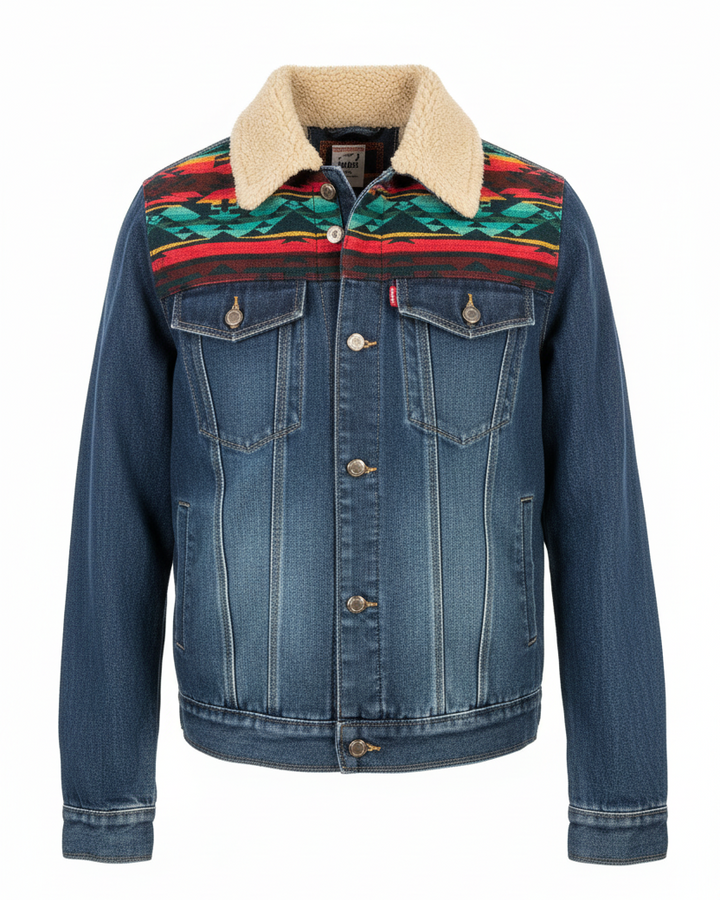 Manteau en jean unisexe 3