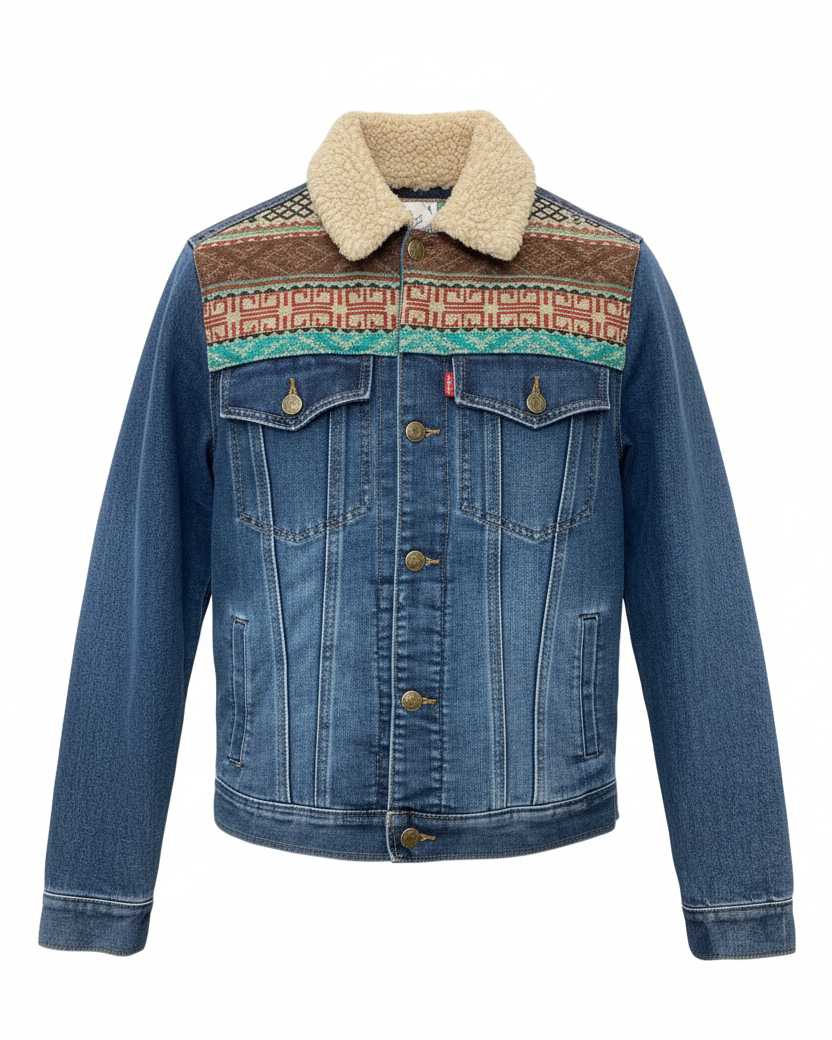 Manteau en jean unisexe 31