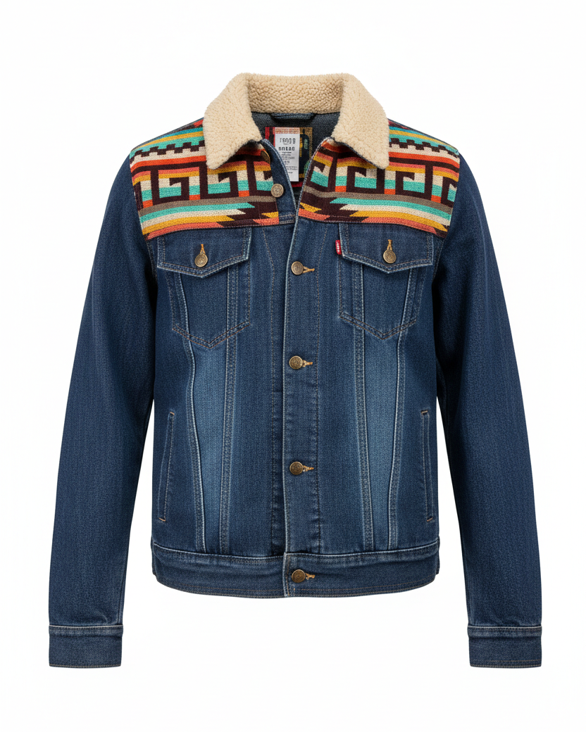 West cotton with white zip