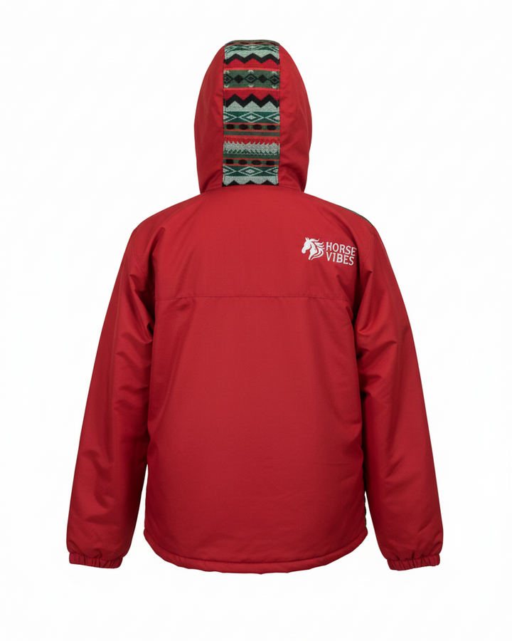 Manteau West unisexe rouge 3