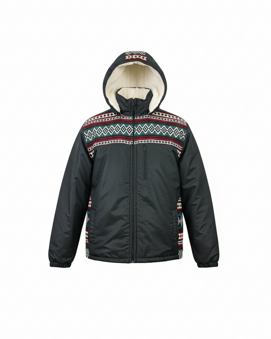 West cotton with white zip