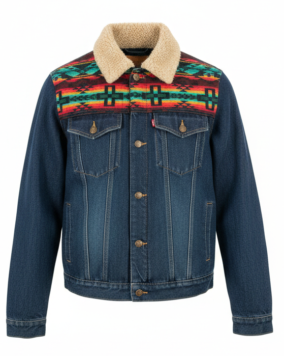 West cotton with white zip