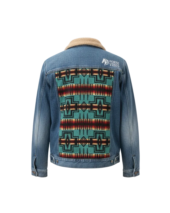 Manteau en jeans unisexe 14