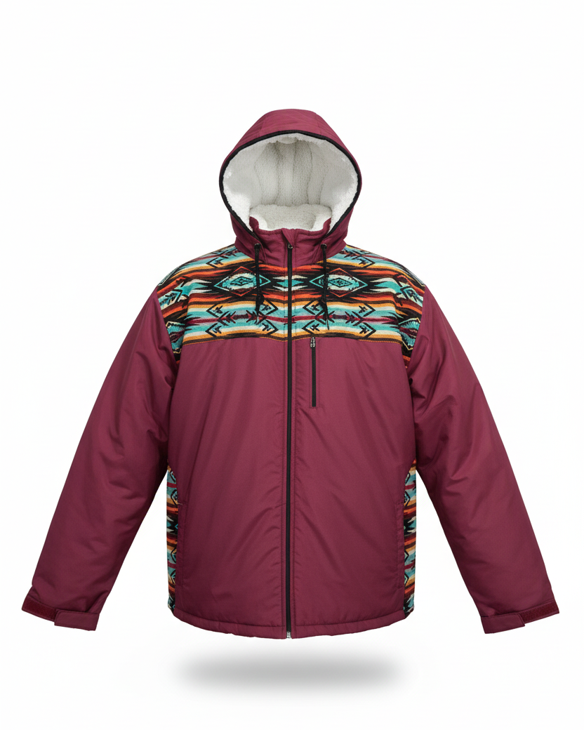 Manteau West unisexe bourgogne 2