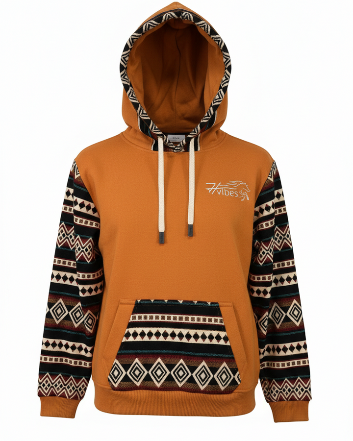 Hoodie West orange 5