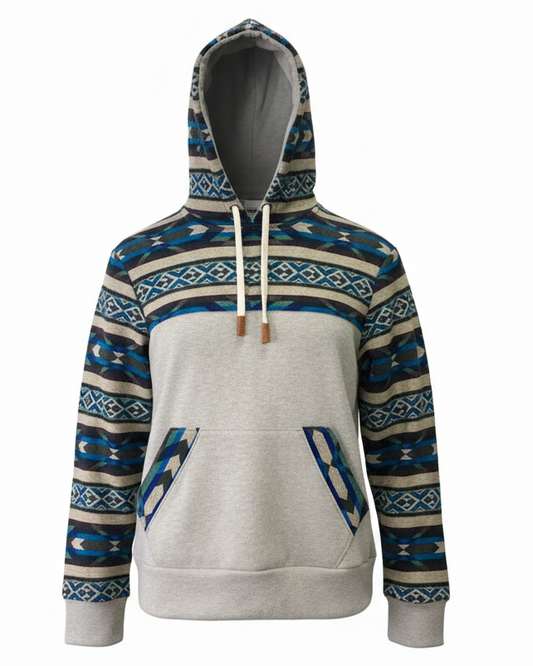 West cotton with pale grey zip