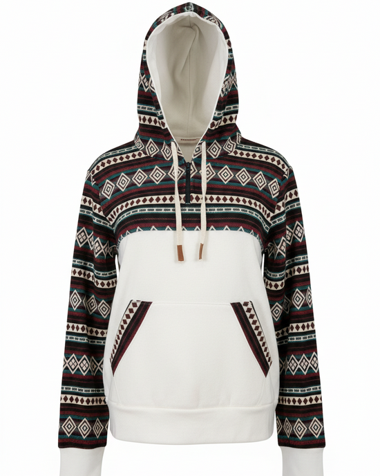 West hoodie with white zip, size 10