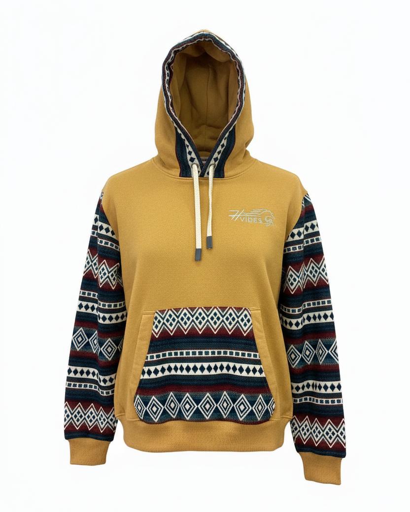 Hoodie West jaune 1