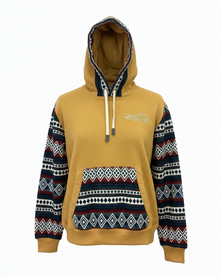 Hoodie West jaune 1