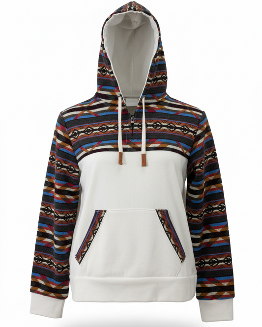 West cotton with white zip 6