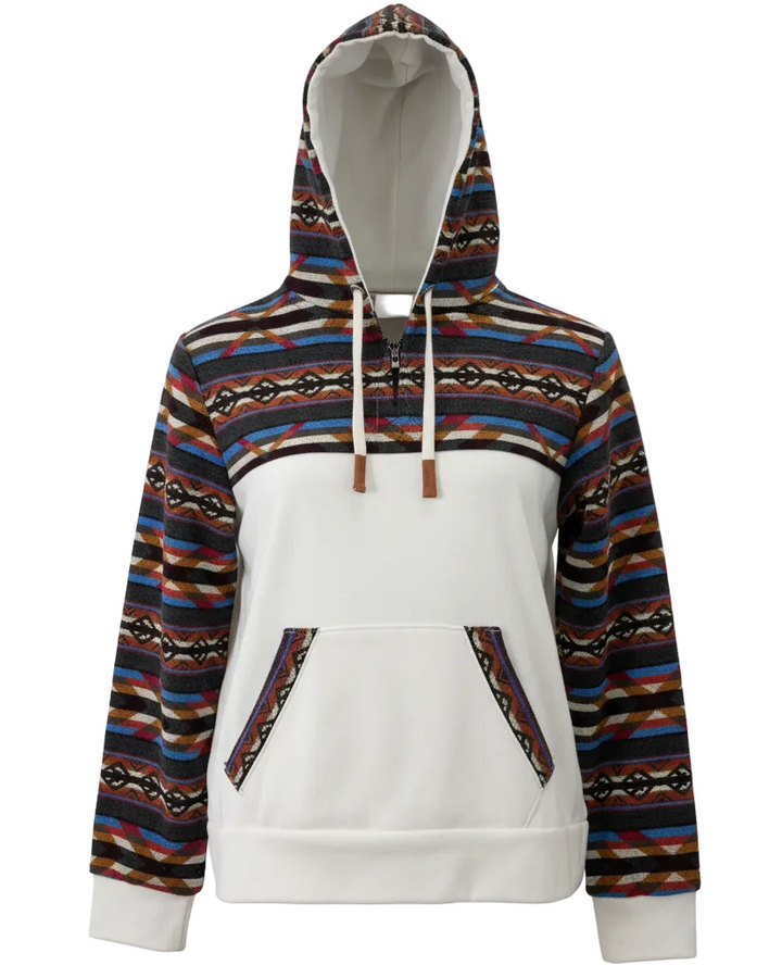 Hoodie West avec zip blanc 6