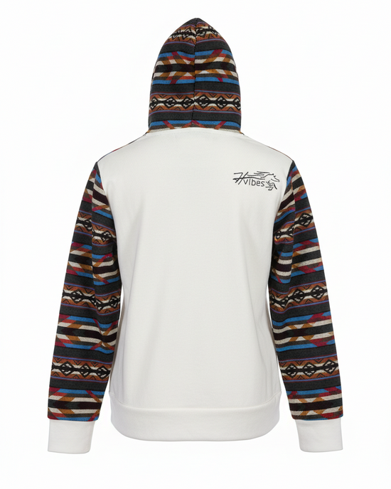 Hoodie West avec zip blanc 6